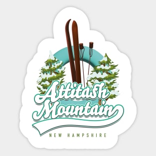 Attitash Mountain New Hampshire Ski logo Sticker